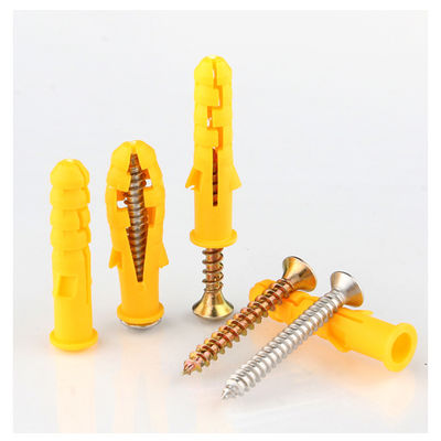 QUALITÉ  Plastic Drywall Wall Anchors Nylon Wall Plug Anchor With Self Tapping Screws For Plasterboard usine